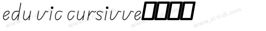 edu vic cursivve字体转换